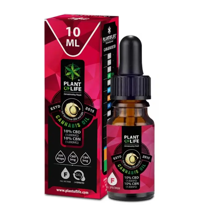 CBN 10% e CBD a 10%
